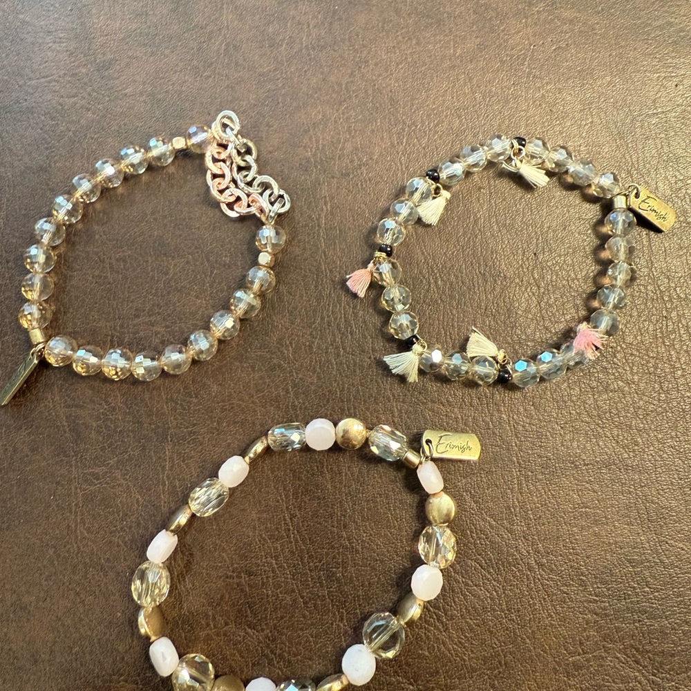 Erimish Beaded Bracelet Set with Gold Accents